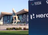 A general view of the Abu Dhabi Golf Club clubhouse prior to the Hero Cup, which starts on Friday. Picture: Oisin Keniry/Getty Images.