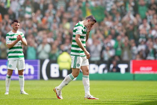 Tom Rogic could not hide his emotion in his last match for Celtic.