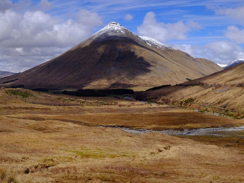 Relatively innocuous on a clear day, Beinn Dorain is challenging due to the thick mist that often clings to its summit, confusingly located a few hundred feet from a foolishly-.located large cairn. Many of those who think they have climbed it, actually haven't.