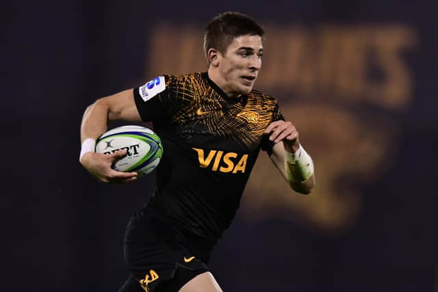 Sebastian Cancelliere in action for Argentine Super Rugby side, the Jaguares. Picture: Amilcar Orfali/Getty Images