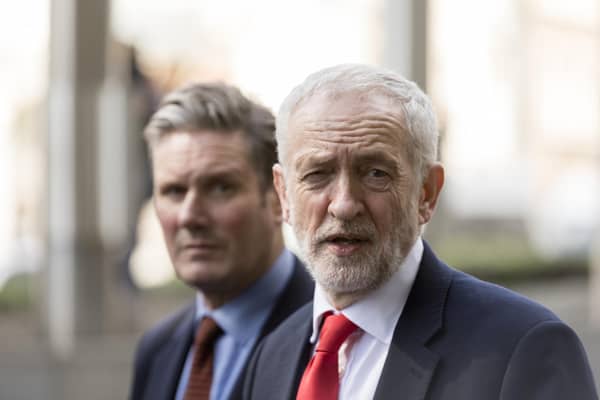 Keir Starmer and Jeremy Corbyn pictured in 2019, when the former was on the Labour frontbench and the latter was party leader (Picture: Thierry Monasse/Getty Images)