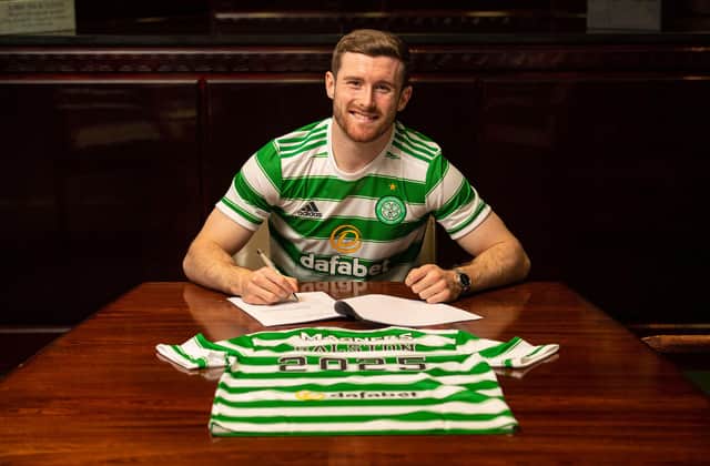 Celtic's Anthony Ralston confesses he was humbled at the social media reaction to his signing a new contract tying him to the club until 2025. (Photo by Ross MacDonald / SNS Group)