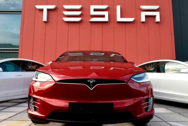 The share price of Tesla is tumbling (Getty Images)