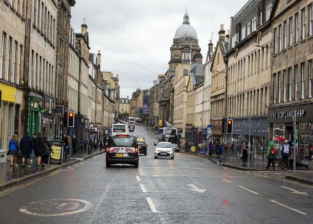 South Bridge in Edinburgh's Old Town would be part of the low emission zone. Picture: Lisa Ferguson
south bridge, edinburgh