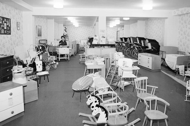 Martin of George Street was a department store that sold everything you could need for your home. The nursery and pram department is pictured in 1964.