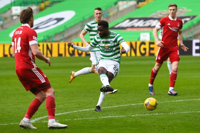 Celtic striker Odsonne Edouard puts his side in front. Picture: SNS