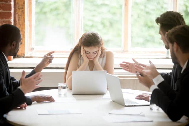 The survey found that the top challenge cited was holding onto all workplace tension and finding confrontation too difficult, cited by three in ten women polled (file image). Picture: Getty Images/iStockphoto.