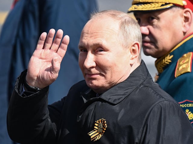 The Russian leader added that troops are fighting for the country’s security in Ukraine, and observed a minute of silence to honour those who had fallen in combat.
