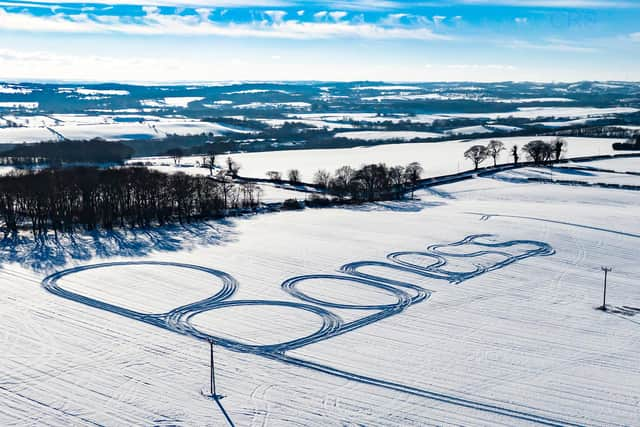 This beautiful tribute to the town was done to help make a friend smile.