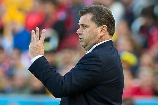 Ange Postecoglu signed off his emotional farewell to Yokohama F.Marinos 'Boss'  (Photo by Vinicius Costa/Getty Images)
