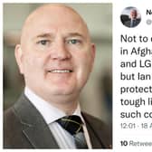 Neale Hanvey has been criticised for a deleted tweet on the Afghanistan crisis.