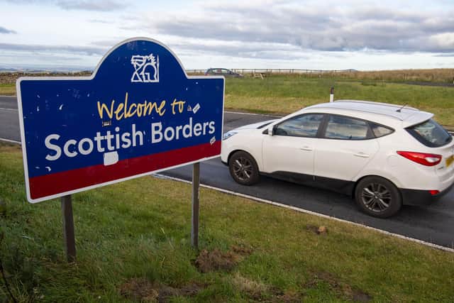 The border between Scotland and England. Picture: Lisa Ferguson