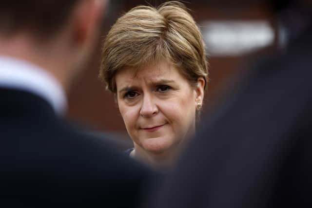 First Minister Nicola Sturgeon during a visit to the Forge Medical Centre in Parkhead, Glasgow in July. Picture: PA