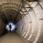 Entrance tunnel at Barnton Nuclear Bunker, three miles from Edinburgh city centre