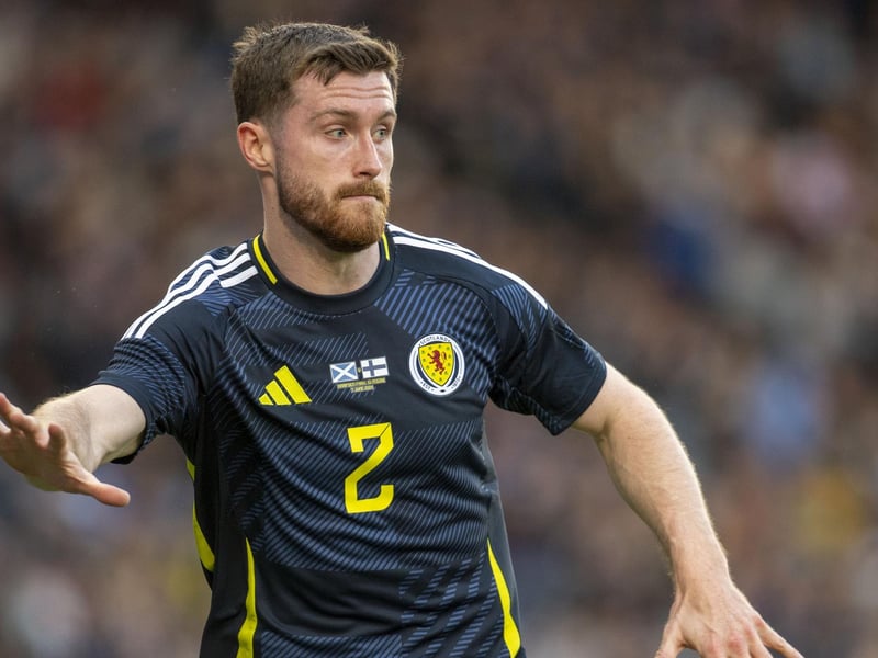 The Celtic defender starts at right wing-back to earn his 10th cap. He has one goal in nine previous international appearances.