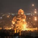 An Israeli airstrike in Dahiyeh, Beirut in October.