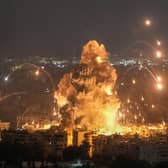 An Israeli airstrike in Dahiyeh, Beirut in October.