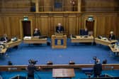 The Assembly is taking place mainly online with only a few present in the hall    Picture: Andrew O'Brien