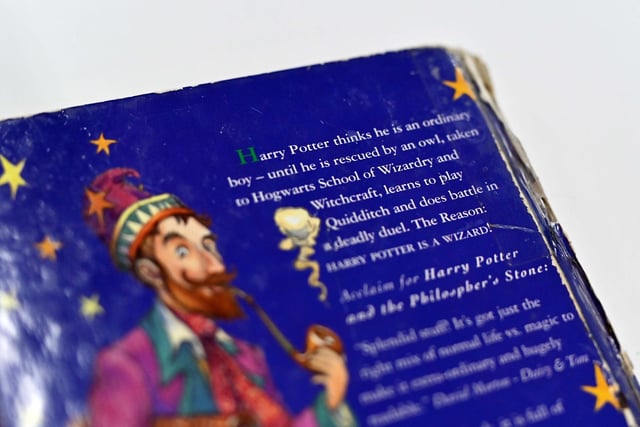 A very rare copy of Harry Potter and the Pholosopher's Stone which sold for £8,120 to a private buyer. Picture; John Devlin