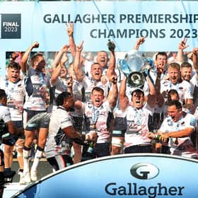 Robin Hislop helped Saracens beat Sale Sharks in the Gallagher Premiership final at Twickenham in May. (Photo by David Rogers/Getty Images)