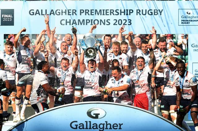 Robin Hislop helped Saracens beat Sale Sharks in the Gallagher Premiership final at Twickenham in May. (Photo by David Rogers/Getty Images)