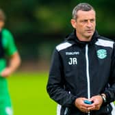 Hibs manager Jack Ross.