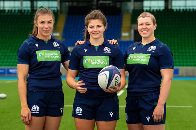 Louise McMillan, Lisa Thomson and Megan Kennedy are in the Scotland squad to face France on Saturday.