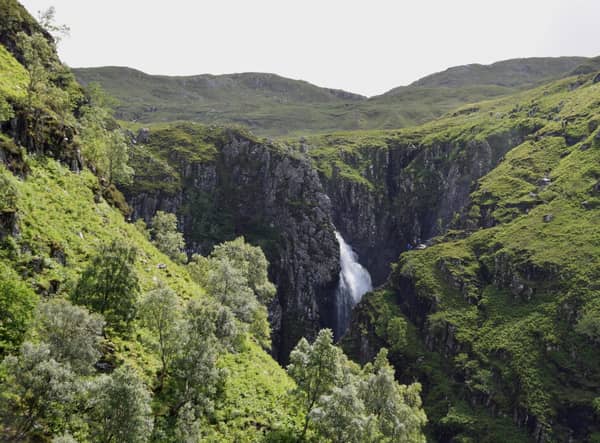 These are not quite the highest in Scotland, at 371 feet, found near Morvich. Locals call them the 'gloomy falls' or the 'forbidden falls' because of the menacing rocky drop. Just watch your step on the slippery rocks here. There's a vertigo-inducing steep path to reach them.