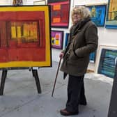 Marj Bond, pictured in her studio, amassed a slew of awards, prizes and commissions