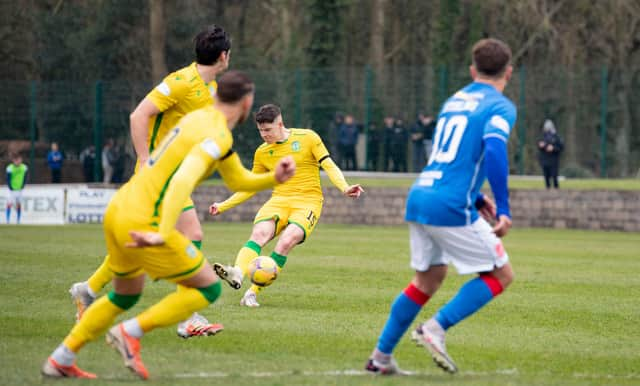 Kevin Nisbet's deflected free-kick made it 2-0.