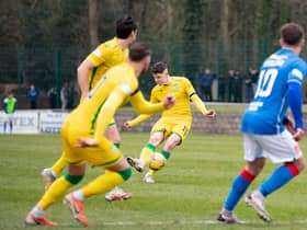 Kevin Nisbet's deflected free-kick made it 2-0.