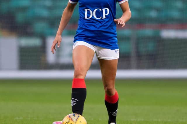 Sam Kerr struck a hat-trick in Rangers demolition of Forfar Farmington
