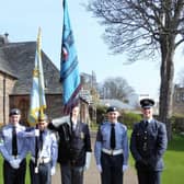 George Prentice BEM, ex Branch Standard Bearer, on Church Parade in Edinburgh