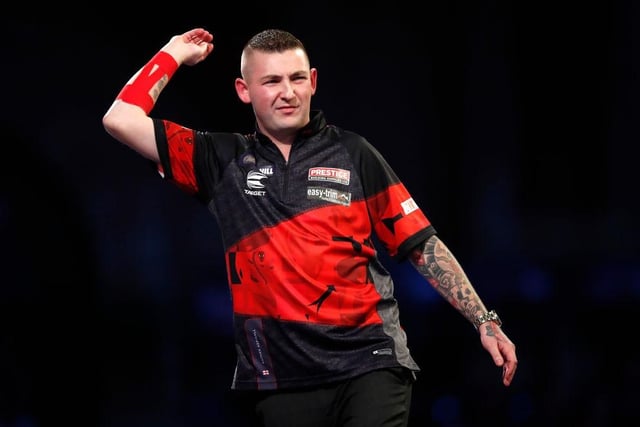 Two-time semi-finallist Nathan Aspinall is also 33/1 to go the full distance in this year's darts world championships. His biggest triumph so far was winning the 2019 UK Open.