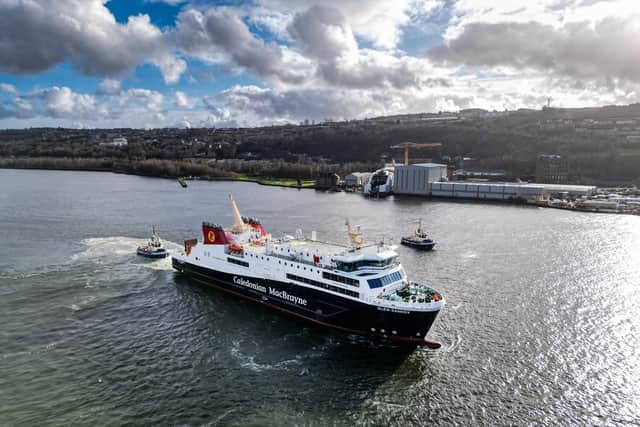The Glen Sannox ferry has been sailing under its own power, but is still not ready to enter service (Picture: Jeff J Mitchell/Getty Images)