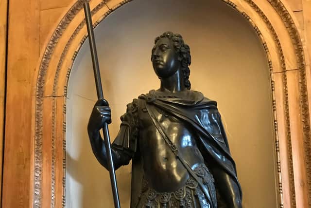 The statue of Bonnie Prince Charlie in the Diamond Jubilee Room at Edinburgh City Chambers. PIC: D Macmillan.