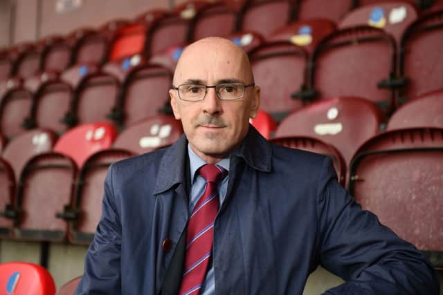 Iain McMenemy, chairman of Stenhousemuir FC.