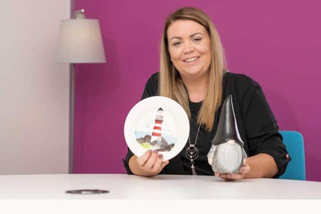 Gemma delivered her pottery to customers’ doorsteps for them to paint and decorate