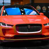 Being powered by chip fat is probably not what the designers of the new Jaguar I-Pace electric SUV had in mind (Picture: Fabrice Coffrini/AFP via Getty Images)