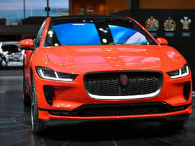 Being powered by chip fat is probably not what the designers of the new Jaguar I-Pace electric SUV had in mind (Picture: Fabrice Coffrini/AFP via Getty Images)