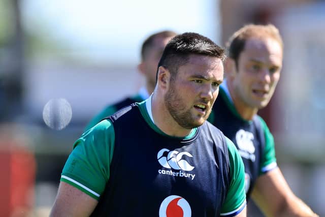 Zander Fagerson training with the British and Irish Lions in Jersey. Picture: David Rogers/Getty Images