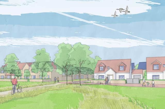 The first of the 115 houses from Stewart Milne have just been released for sale and a range of three, four, five and six bedroom homes are available . A further 28 homes are being built which have been allocated for affordable housing in partnership with Midlothian Council.