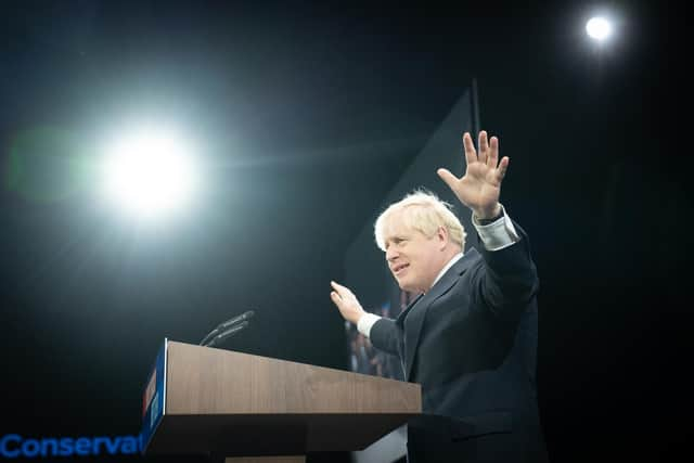 Unlike his party conference speech, Boris Johnson's new zeal for heat pumps and compulsory insulation may not go down well with Conservative members (Picture: Stefan Rousseau/PA)