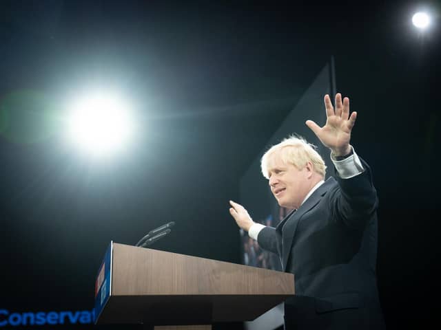 Unlike his party conference speech, Boris Johnson's new zeal for heat pumps and compulsory insulation may not go down well with Conservative members (Picture: Stefan Rousseau/PA)