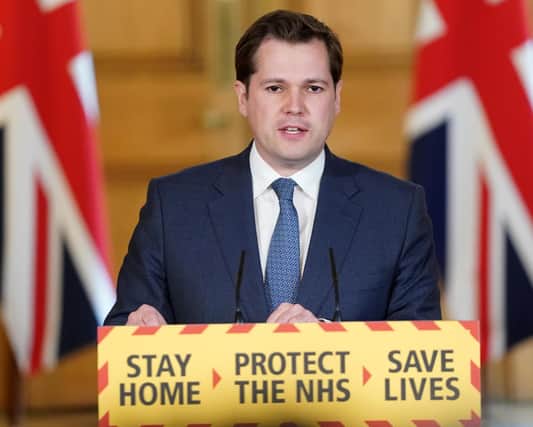 UK Housing, Communities and Local Government Secretary Robert Jenrick updates the nation on the Covid-19 pandemic today. PIC: PIPPA FOWLES/10 Downing Street/AFP via Getty Images)