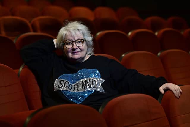Janey Godley visited the Glasgow Film Theatre ahead of the world premiere of a new fly-on-the-wall documentary on the comic in March. Picture: John Devlin
