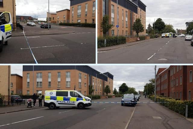 There is a heavy police presence in the Summertown Road area of Govan.