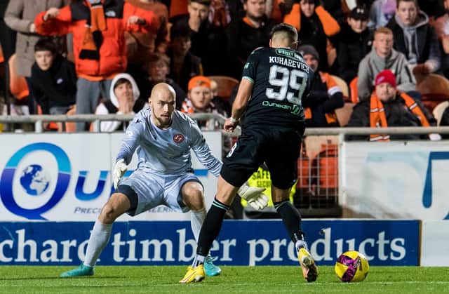 Carljohan Eriksson made a number of good saves to deny Hibs on Tuesday night.