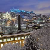 Snow is set to fall in some parts of Scotland, including Edinburgh, from 2 December (Shutterstock)
