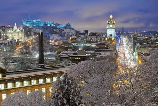 Snow is set to fall in some parts of Scotland, including Edinburgh, from 2 December (Shutterstock)